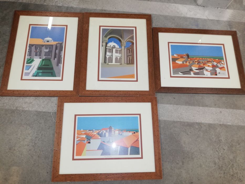 Quadros cidade de Faro em 3D pintado por José Branco