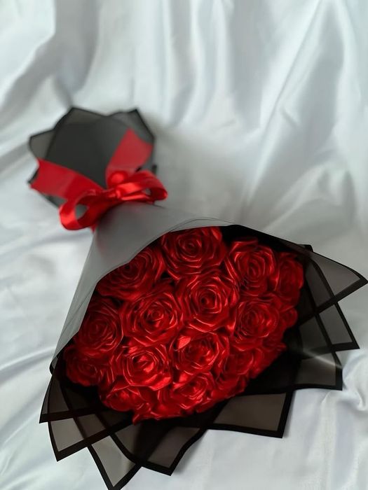 Buquê de rosas cetim