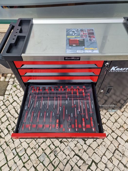 (Pormação )Carrinho de ferramenta de 7 gavetas completas XXXL novo