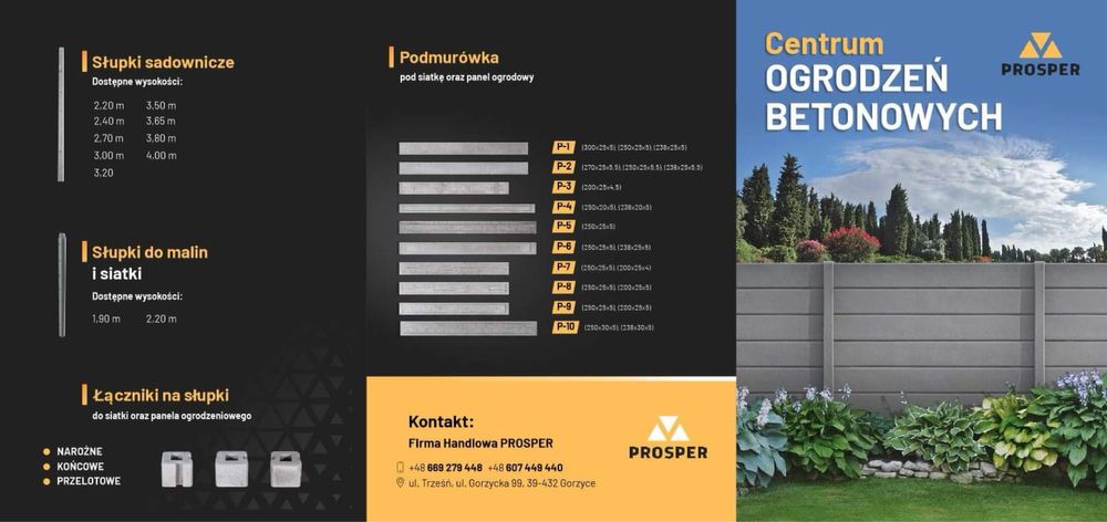 OGRODZENIA betonowe nowoczesne 1,5m ogrodzenie PALISADOWE