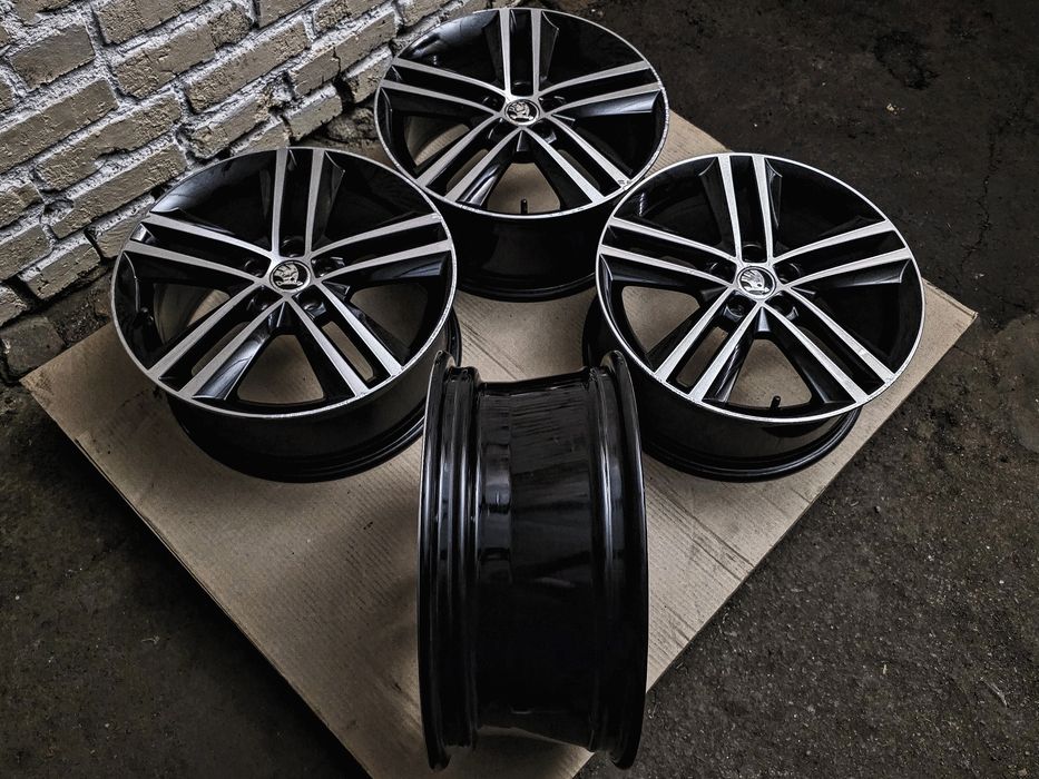 Диски R17 5x100 | Original | Germany | Skoda/Audi/Seat/Volkswagen/Toyota/Subaru/MG/Dodge/Chrysler | Преміум комплект | Двохкольорові | Рідна фарба