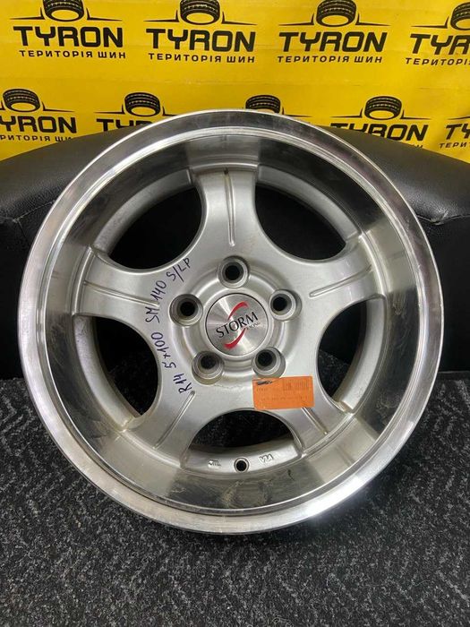 Титанові диски R14 5*100 6J ET32 DIA57 STORM 140 SLP