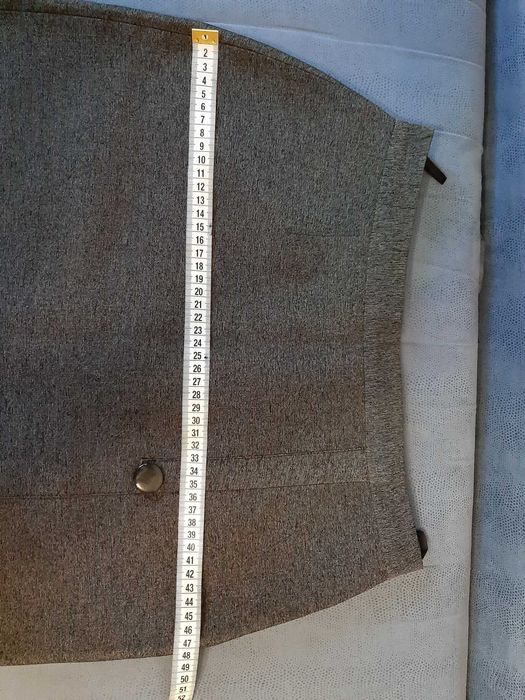 Юбка серая  новая 38р./Лаконічна спідниця міді сіра S/M