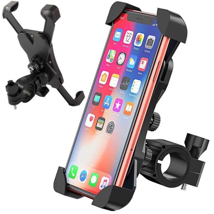 Uchwyt rowerowy stabilny mocny na telefon motor kierownicę 360