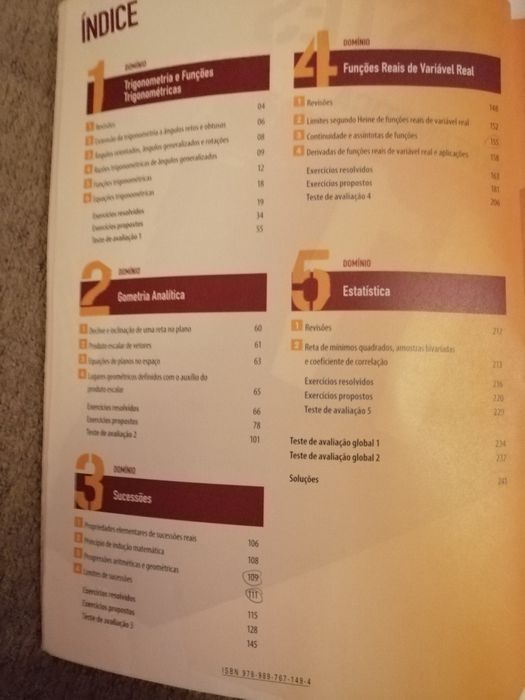 Livro Preparar os Testes Matematica 11 ano