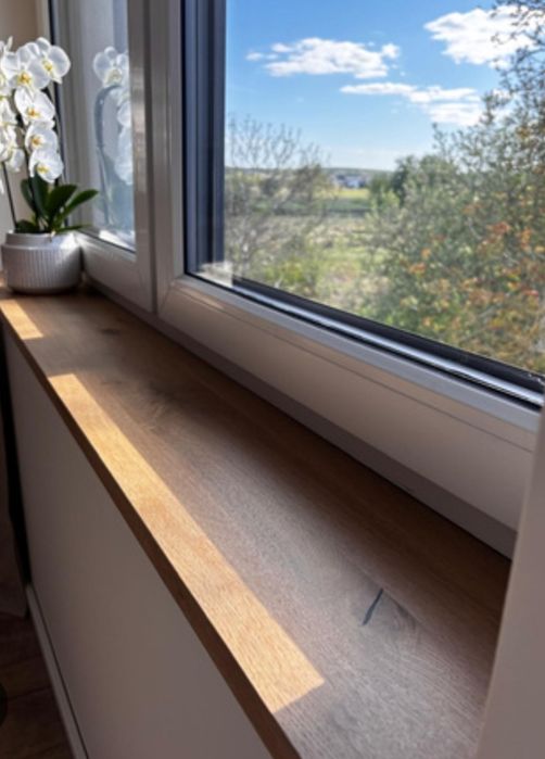 Parapet drewniany dębowy na wymiar