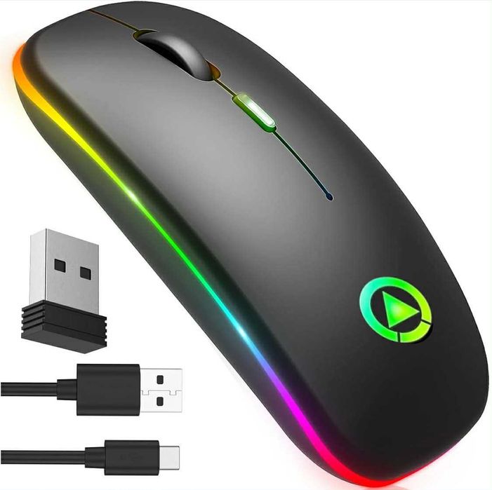 PROSTA MYSZKA Bezprzewodowa Usb łatwa w obsłudze bezinstalacyjna cicha