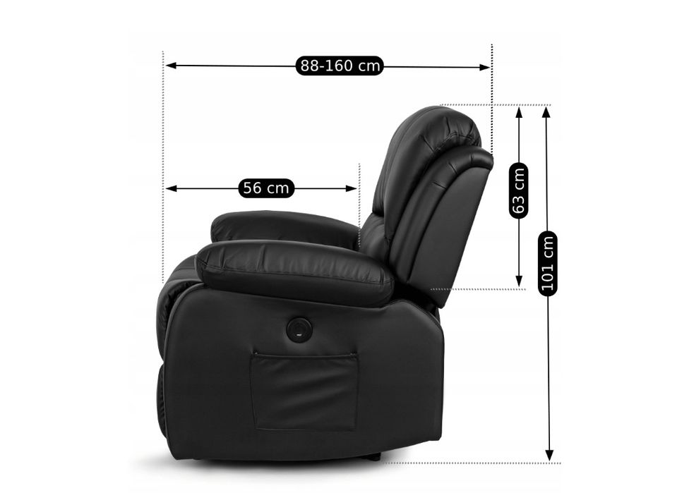 масажне крісло реклайнер BONO педікюрне крісло педикюрное кресло