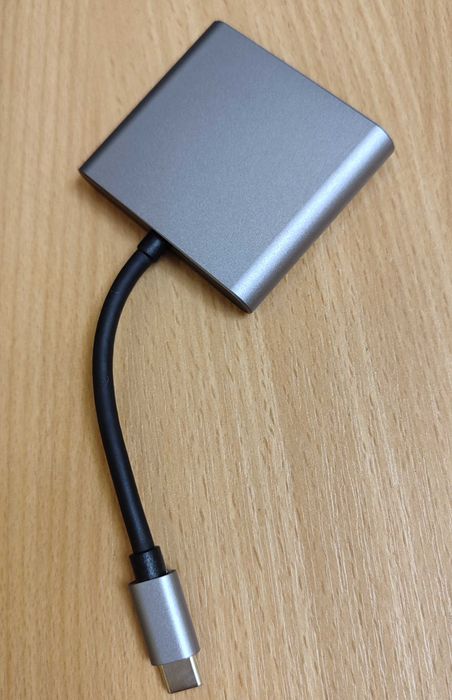 Адаптер перехідник USB-C на HDMI + USB + PD (Type-C Hub)