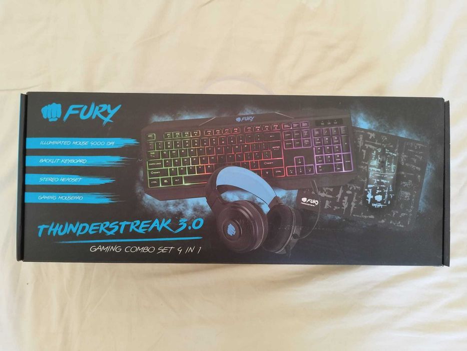Teclado Gaming + Rato FURY Thunderstruck 3.0