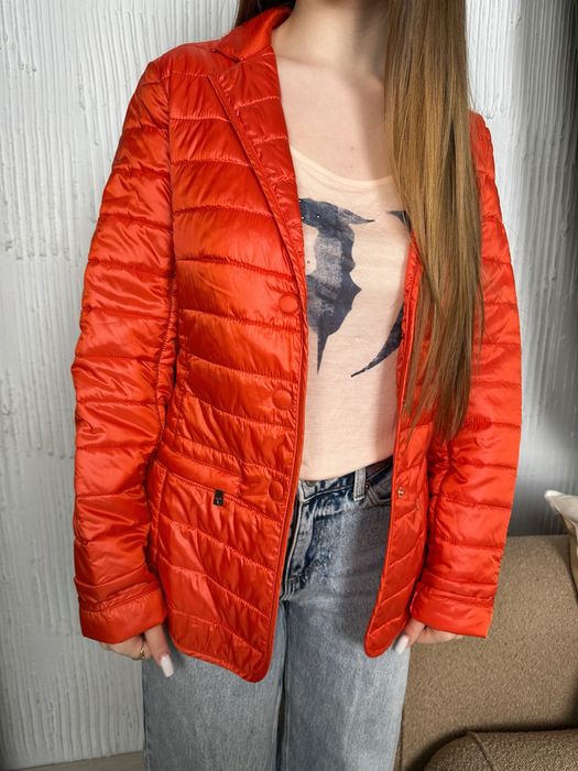 Легка стьобана куртка-вітровка trussardi jeans (оригінал)