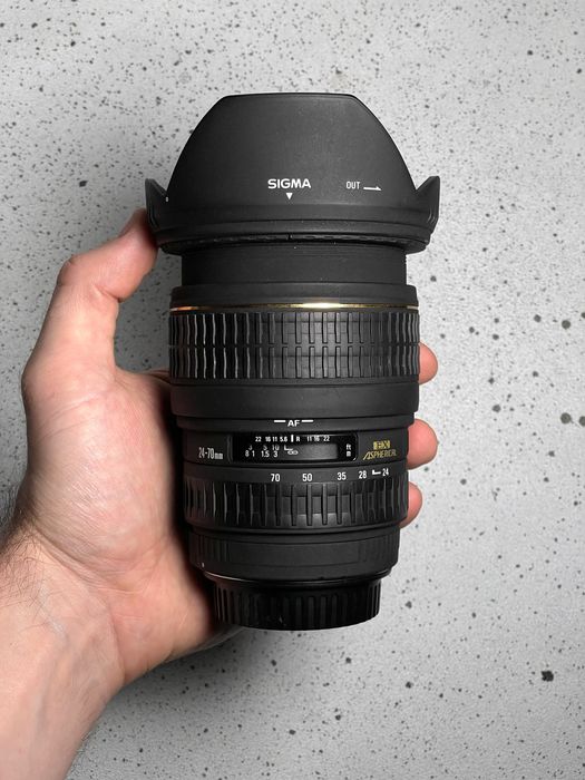Вживаний Sigma 24-70mm f/2.8 під Canon EF