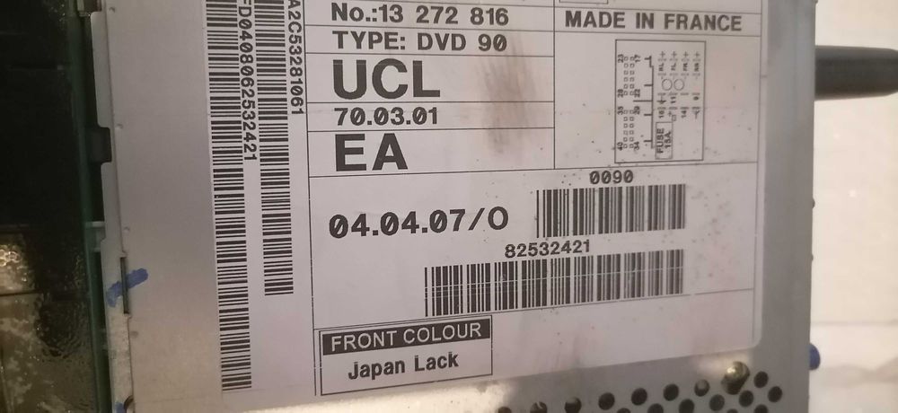 Radio CD70 Navi + wyświetlacz CID Opel Astra H Zafira B Bluetooth