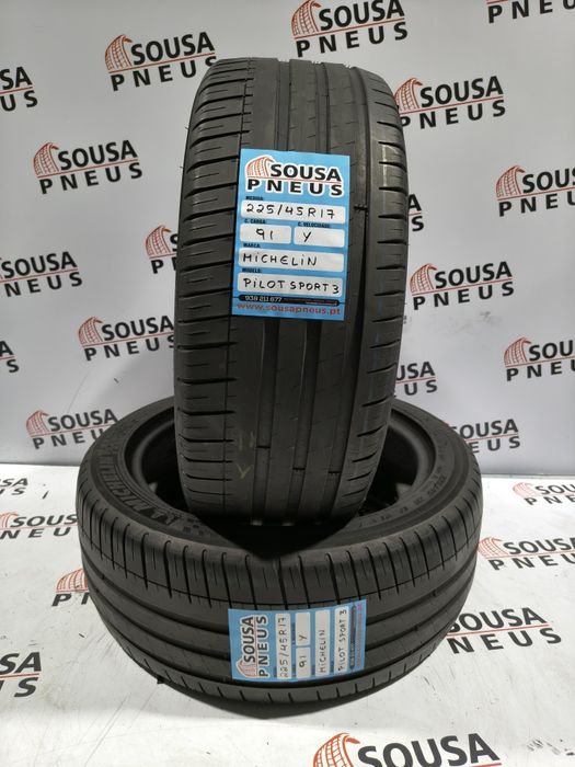 2 pneus semi novos 225-45R17 Michelin - Oferta dos portes