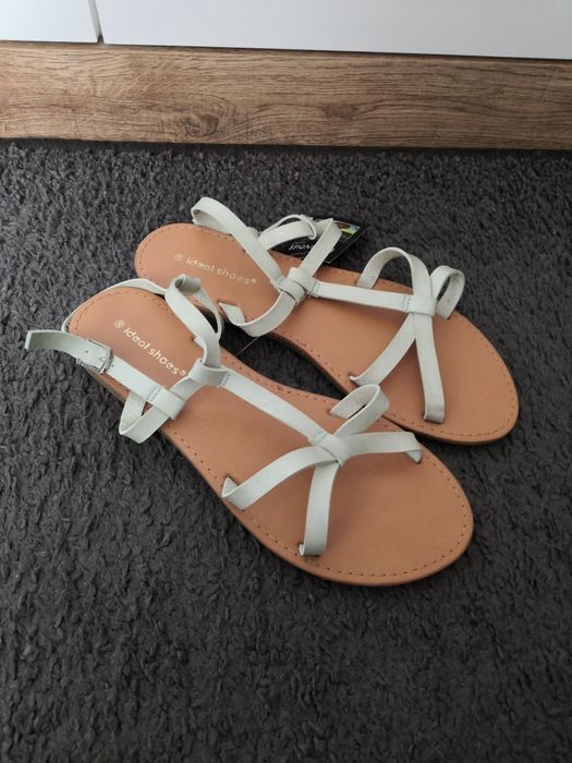 Nowe buty sandały sandałki miętowe 38.