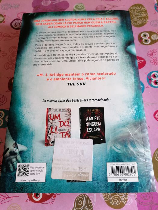 Livros de suspense de M. J. Arlidge