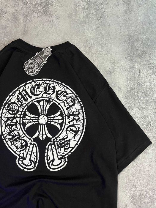 Футболка Chrome Hearts з бірками | Оверсайз футболка хром хартс