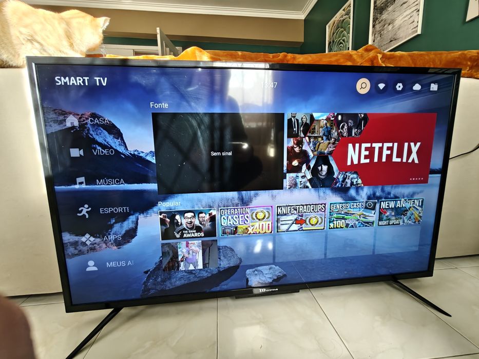 TV TD Systems 50” 4K LED – Excelente estado