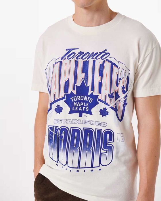 Футболка Abercrombie & Fitch с хоккейным принтом (M,L) Оригинал