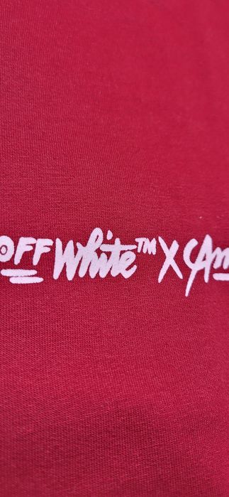 Off white bluza bordowa bordo męska młodzieżowa unisex S