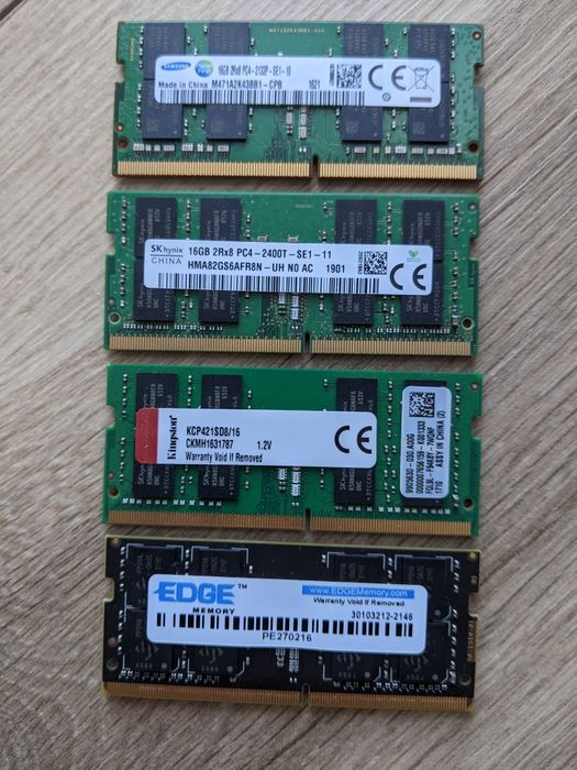 Оперативна пам'ять для ноутбука 16Gb sodimm DDR4 2133 2400