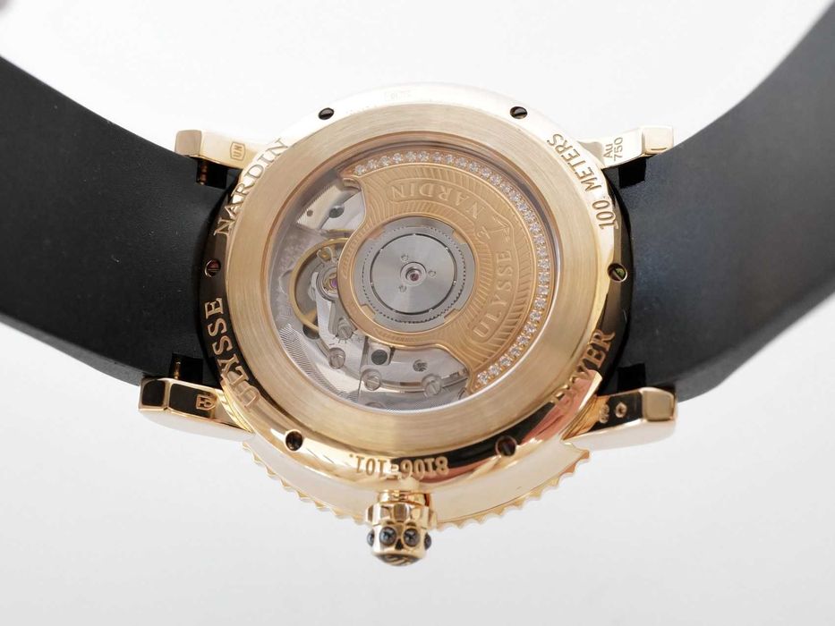 Ulysse Nardin Lady Diver Starry Night 18K Rose Gold Black Dial