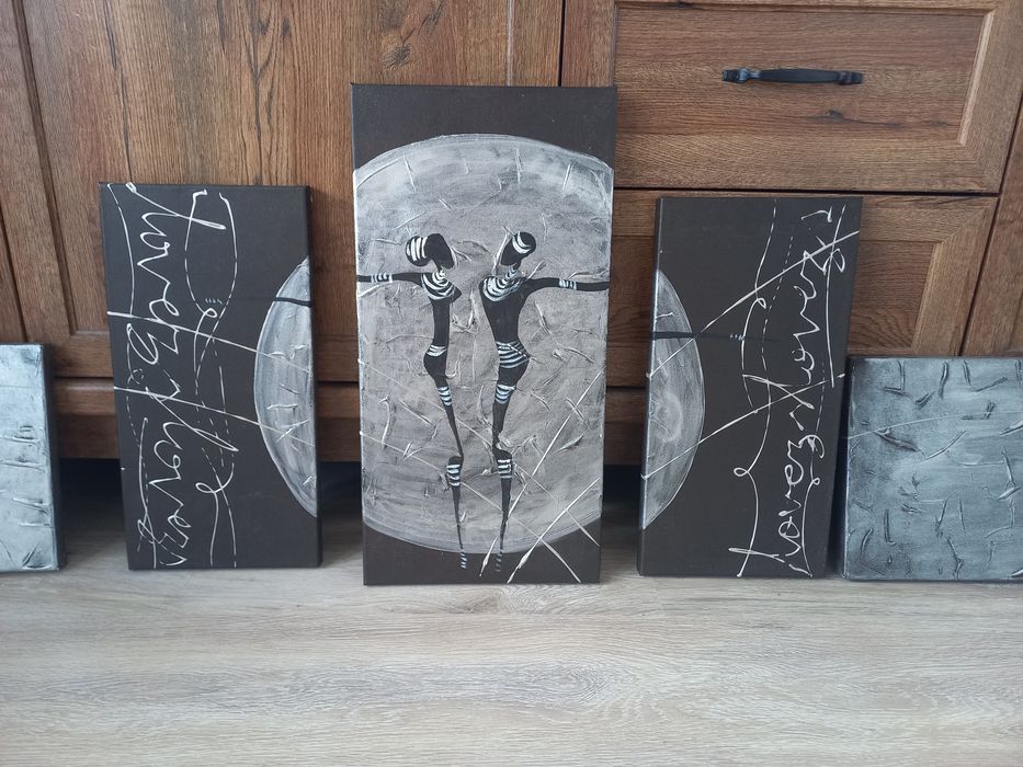 Obraz, tryptyk na płótnie.  Lovers. Miłość.