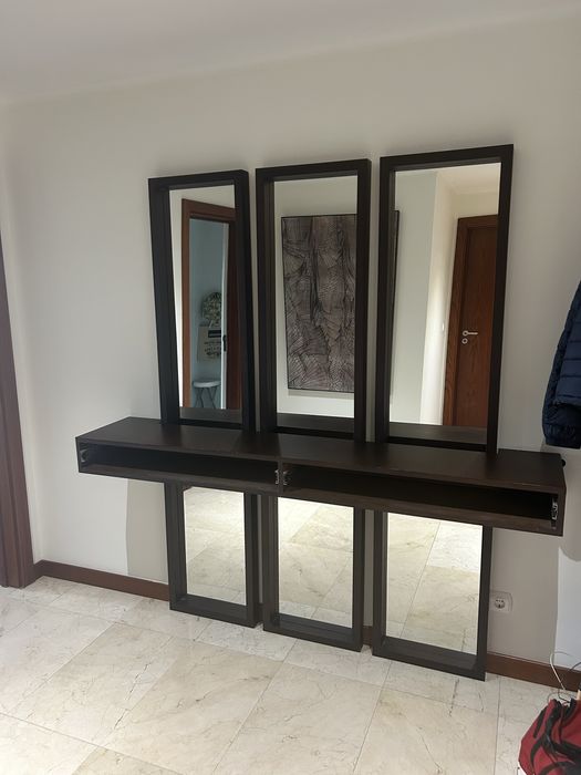 Móvel de hall entrada e com espelhos