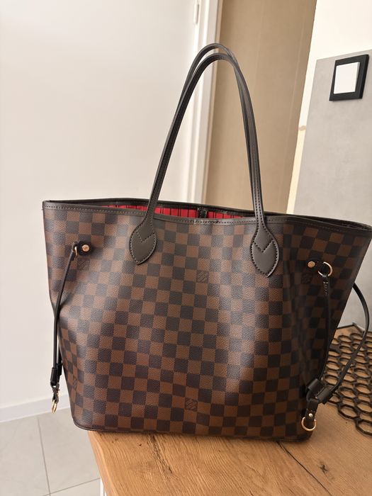 Louis Vuitton Neverfull mm skóra naturalna