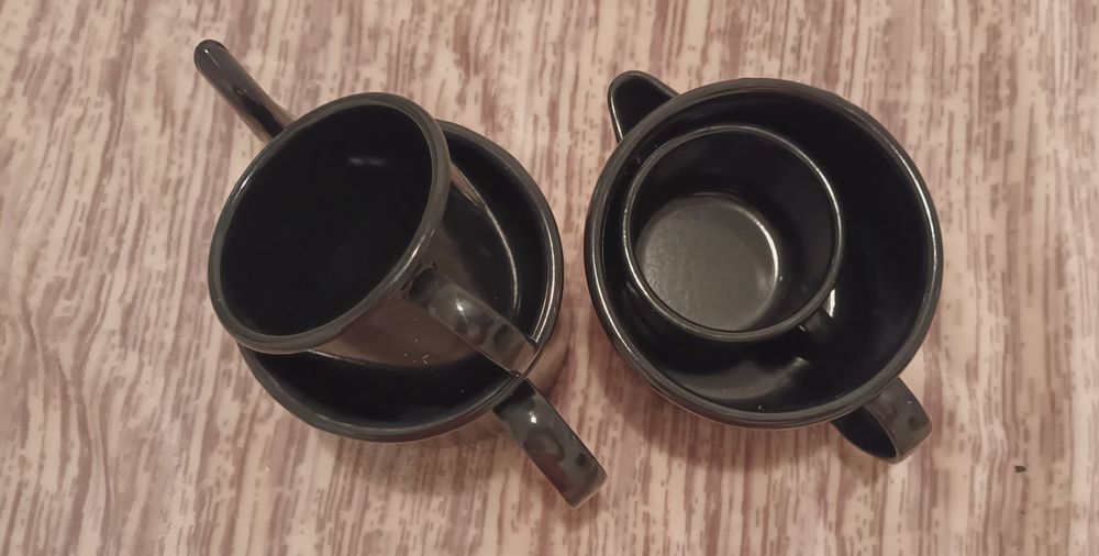 Conjunto café, chá, leite-esmaltado NOVO