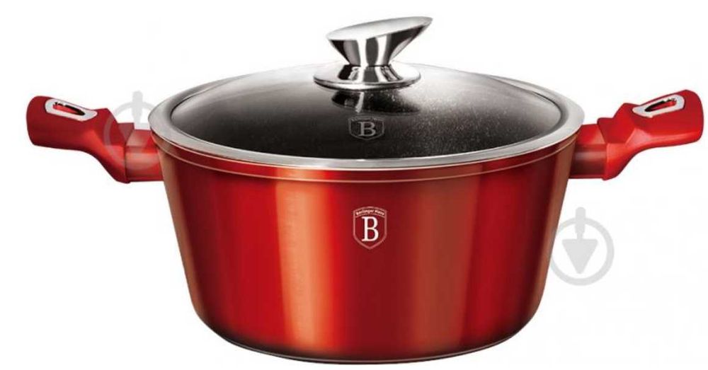 Каструля з кришкой Berlinger Haus Metallic Line BURGUNDY Edition 2,5 л BH 1256N