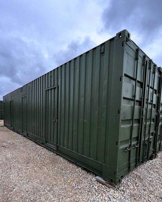 Contentor Marítimo 12 metros - Altura Extra - Dividido em 4 boxes