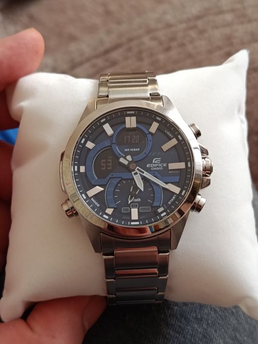 Nowy oryginalny zegarek męski analogowo-cyrfowy Casio