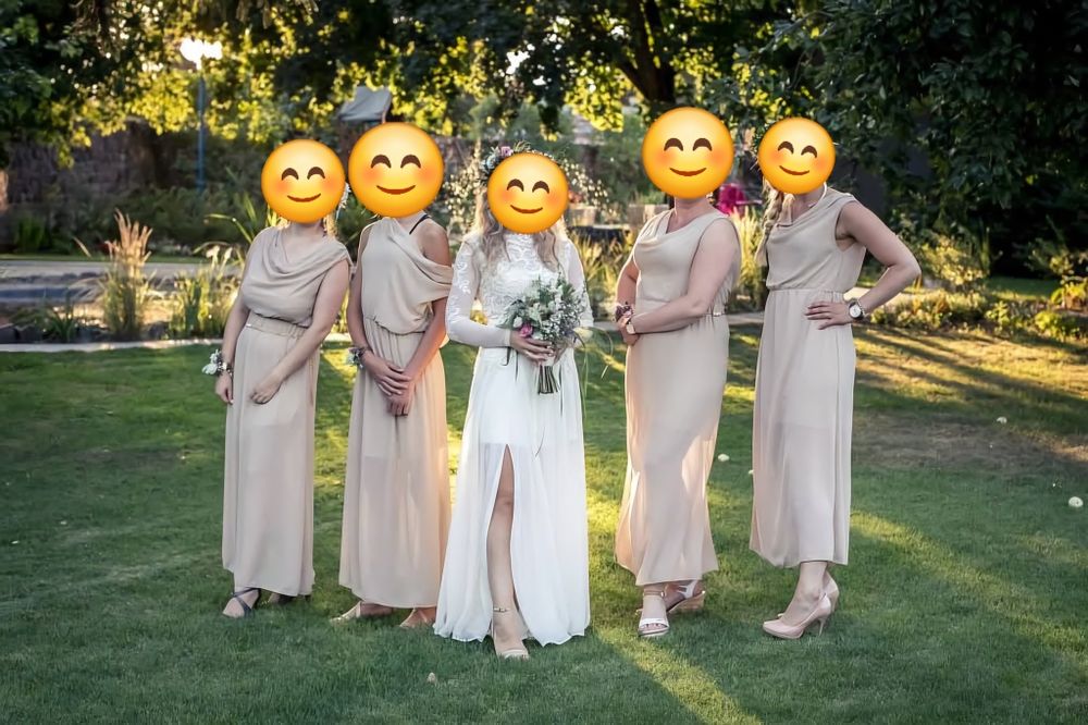 Suknia ślubna rustykalna/boho, r. 36/38 GALA