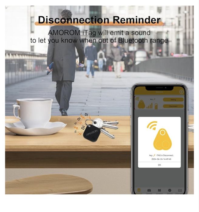 Localizador de objetos para android e IOS ( smart no air tracker )