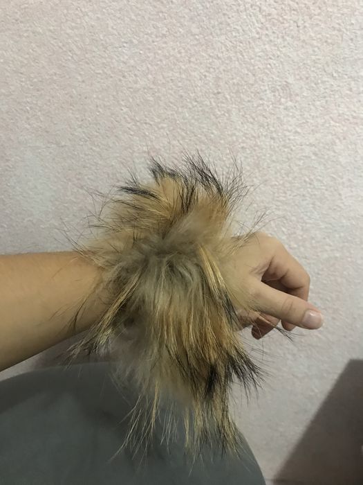 Punhos pêlo natural