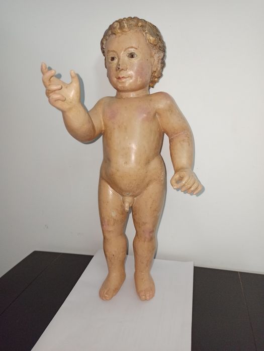 Menino Jesus em madeira