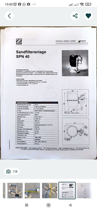 Filtr piaskowy  do oczka lub basenu