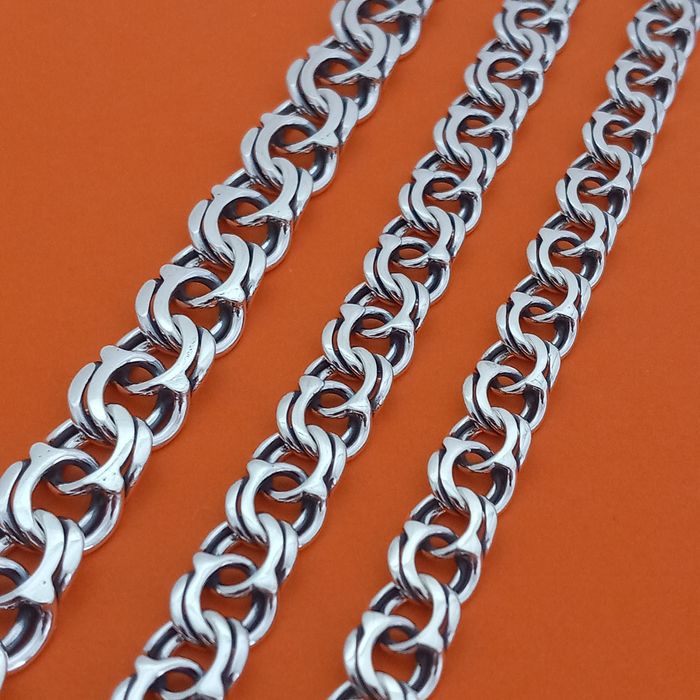 Серебряный браслет бисмарк серебро 925 проба цепочка цепь на руку