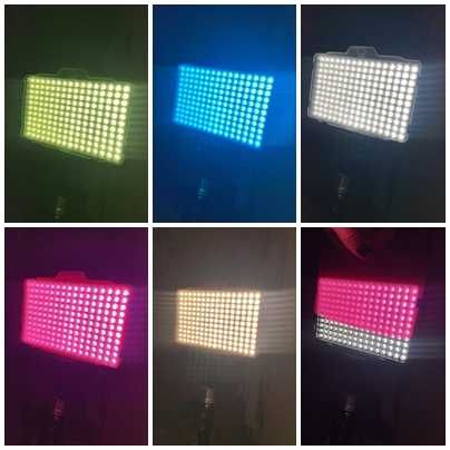 Luz LED + Filtros de Cor + tripé