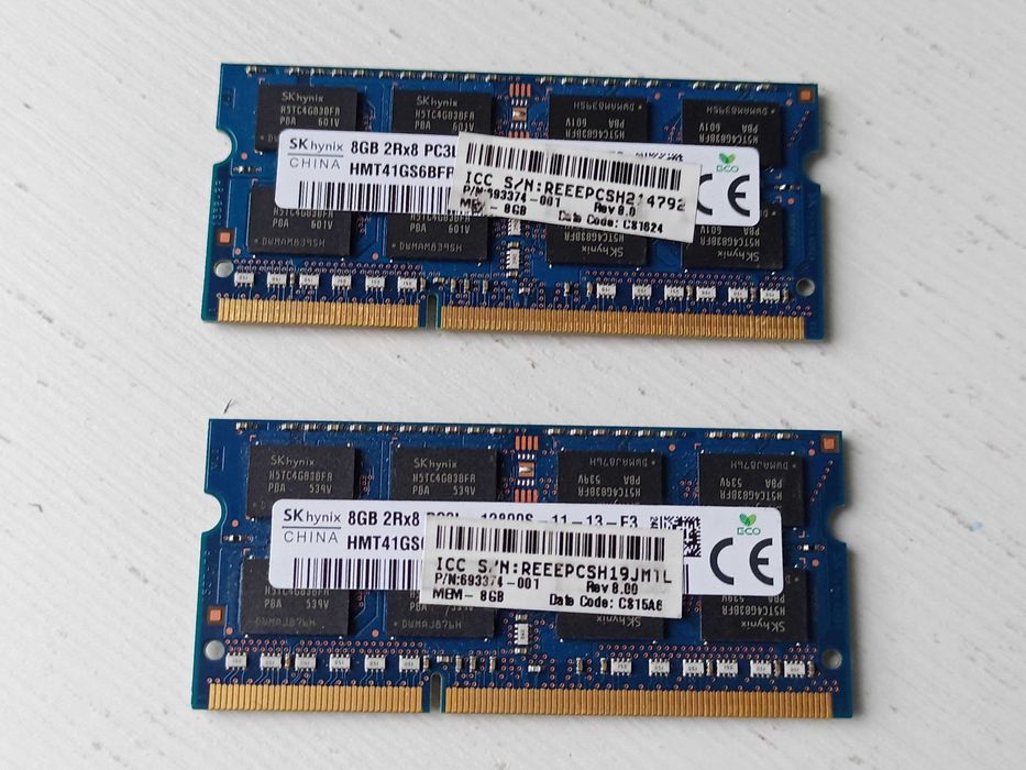 8Gb DDR3  1600MHz  pc3L-12800 ноутбучна 
1.35V.