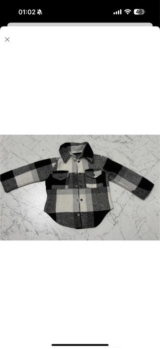 Дитяча тепла сорочка в клітинку