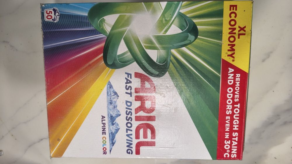 Proszek do prania Ariel Fast Alpine Color 2700g 50 prań
