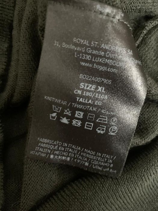 Гольф бренд Boggi изготовлен в Италии Шерсть Размер XL