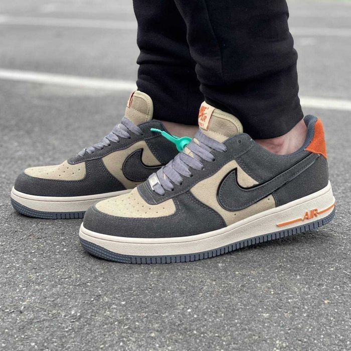 Кросівки Nike Air Force 1 Low Grey/Beige | Кроссовки Найк чоловічі