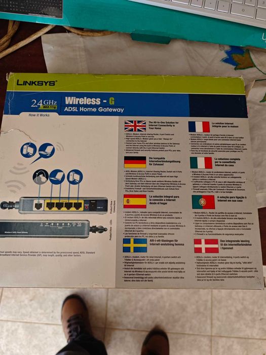 Router Wireless Linksys WAG200G64298012483971124