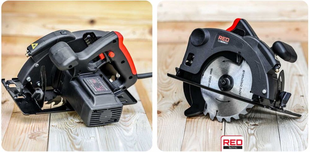PIŁA TARCZOWA Pilarka Ręczna Do Drewna Z Laserem 2250W 185 (GRATIS)