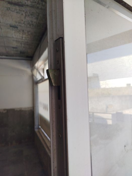 Porta dupla alumínio vidro simples
