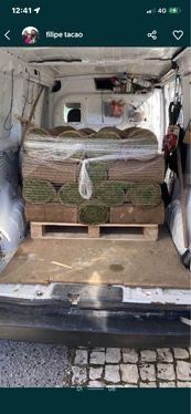 Relva natural em tapete