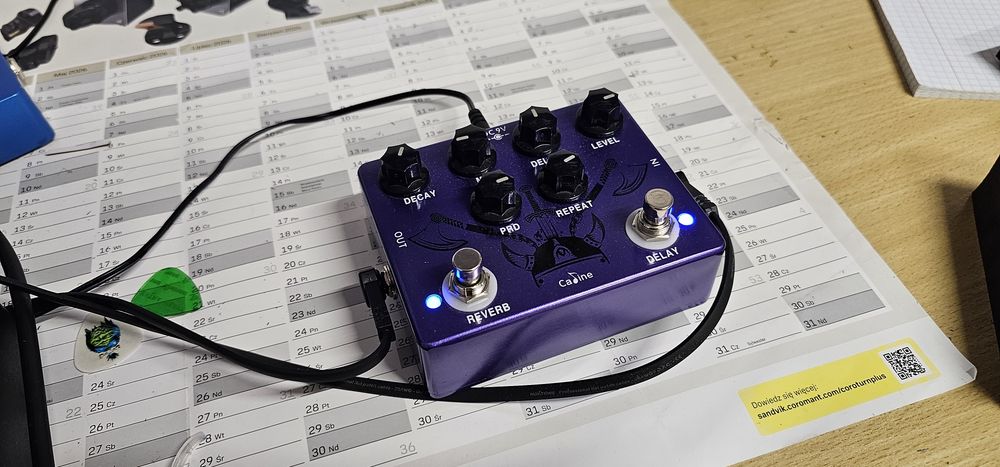 Efekt gitarowy Caline CP-80 Ragnarok Reverb / Delay